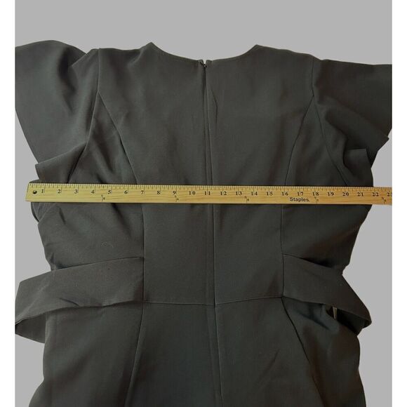 Lane Bryant Womens Midi Dress 20 Black A Line Basic Chic Dress - Picture 6 of 10